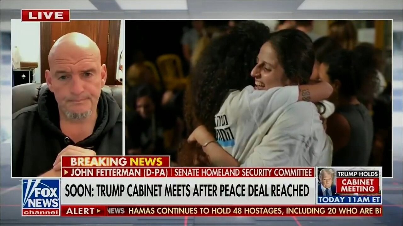 Sen Fetterman: I’ll Lead Nobel Push If Trump Ends Ukraine War and If Gaza Peace Holds