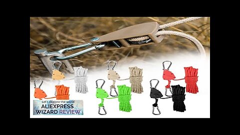 Tent Rope Hanger Pulley Hook Adjustable Lanyard Hanging Secure And Non Slip Review