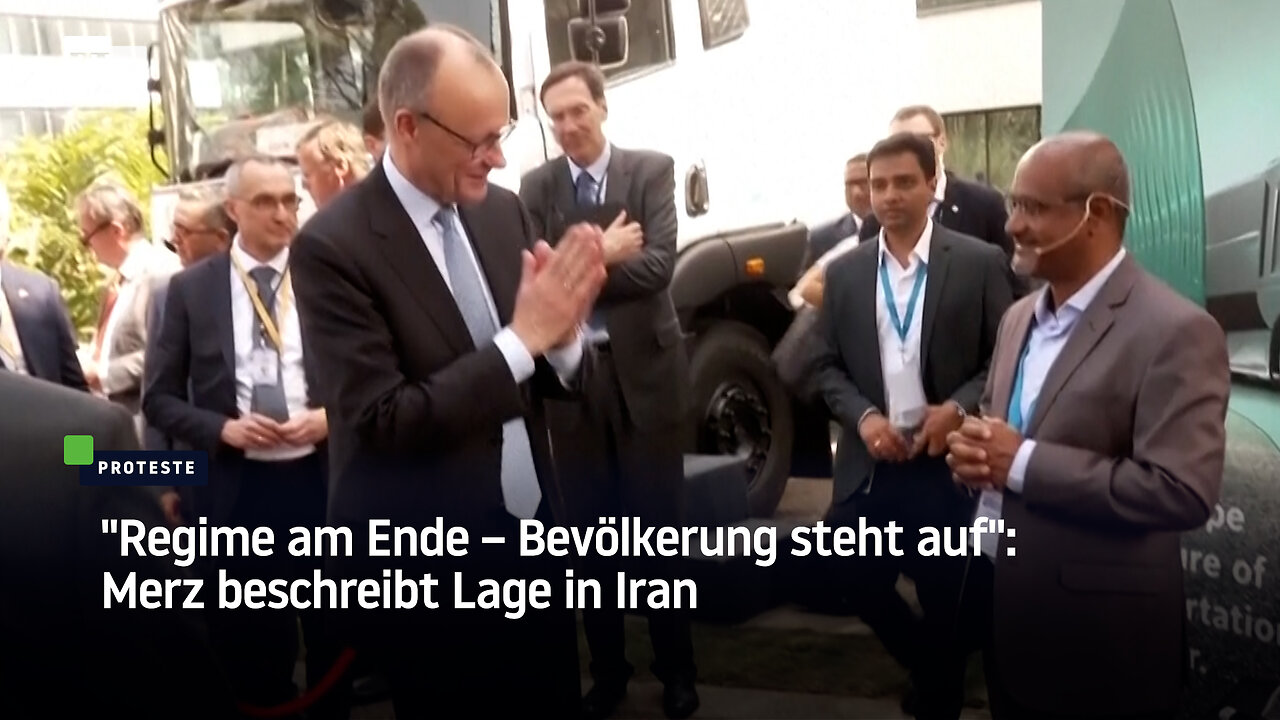 "Regime am Ende – Bevölkerung steht auf": Merz beschreibt Lage in Iran