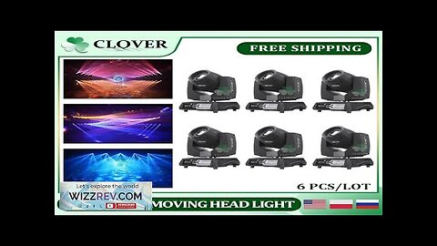 No Tax 6Pcs 230W Beam Spot Moving Head Lighting Rainbow Effect Stage Review