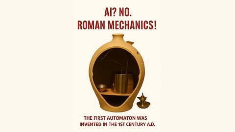 In Ancient Rome, vending machines already existed.