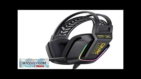 ONIKUMA X13 Wired Gaming Headset 50mm Large Speaker RGB Light Soft Earmuffs Review