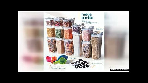 Airtight Food Storage Containers With Lids 14pc, Kitchen Storage Containers WITH INGENIOUSLY Review