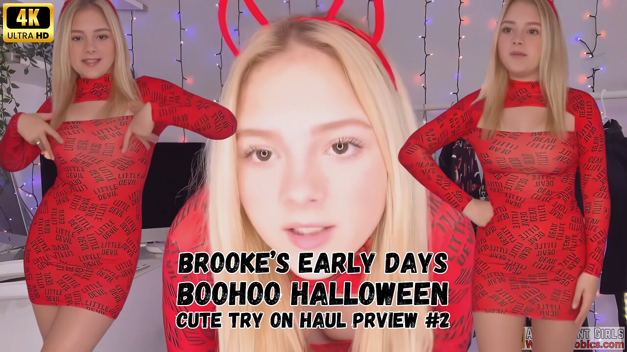 Brooke Marsden | Boohoo Halloween Try On Haul Preview #2 Early Days 4K HD