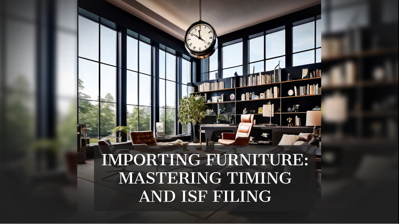 Smooth Customs Clearance for Furniture Imports: Key Timing Tips