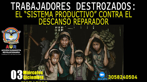TRABAJADORES DESTROZADOS: EL "SISTEMA PRODUCTIVO" CONTRA EL DESCANSO REPARADOR