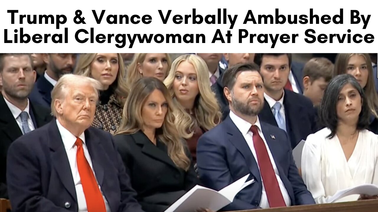 Trump Verbally Berated By Woke Minister At Prayer Service !!!