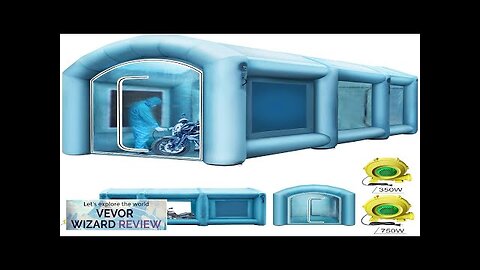 VEVOR Inflatable Paint Booth 20x10x 8 ft Spray Paint Booth High Powerful Review