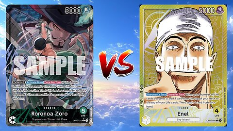 One Piece TCG Green Roronoa Zoro VS Enel And Rob Lucci!!