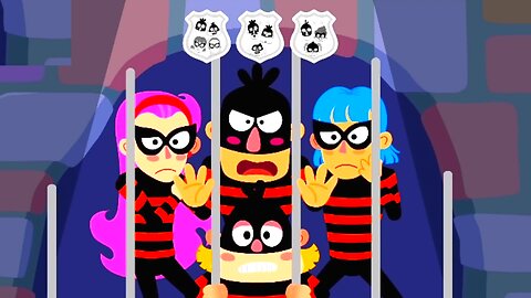 Catch the Ten Thieves at the Bank | Game Play | Pinkfong The Police | Pinkfong Official