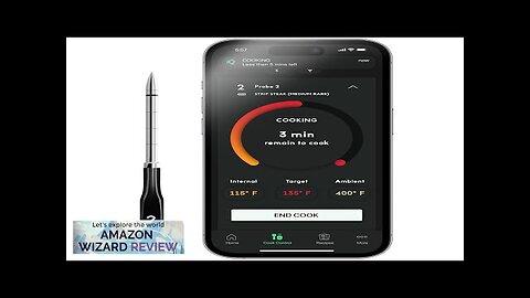 Chef iQ Smart Thermometer Add-on No. 2 Bluetooth/WiFi Enabled Allows Monitoring Review