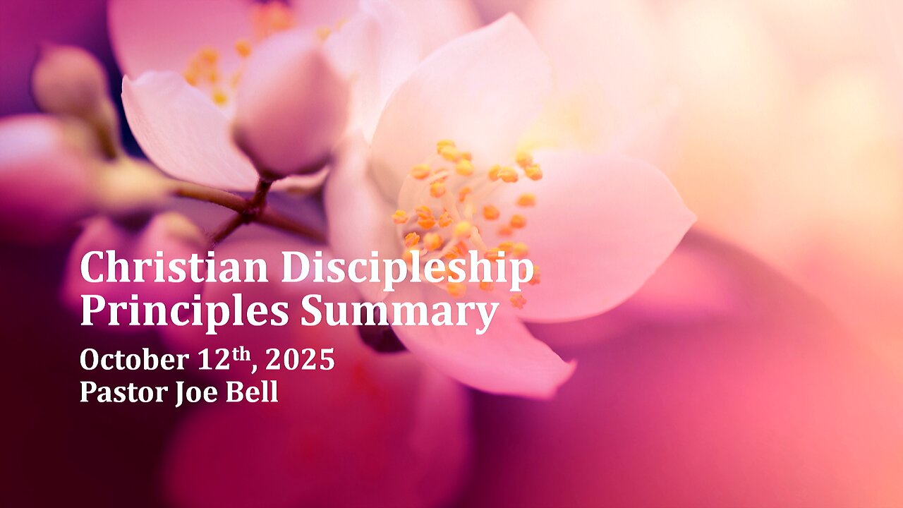 Christian Discipleship Principles Summary