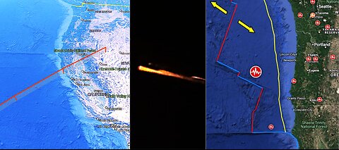 WHAT THE BLEEP !@#$ IS GOING ON OVER THE WEST COAST OF USA? FIREBALL? ROCKET? EARTHQUAKE!