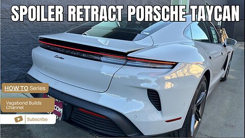 How to control spoiler on a 2025 PORSCHE TAYCAN TURBO