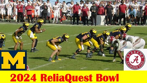 Michigan vs #11 Alabama Football Game Highlights, 2024 Reliaquest Bowl