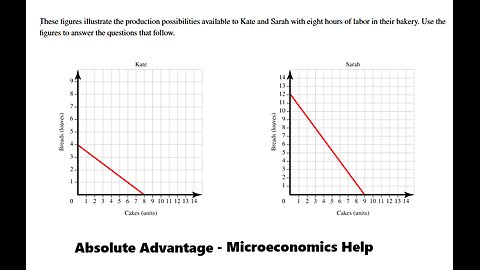 Microeconomics: These figures illustrate the production possibilities available to Kate and Sarah