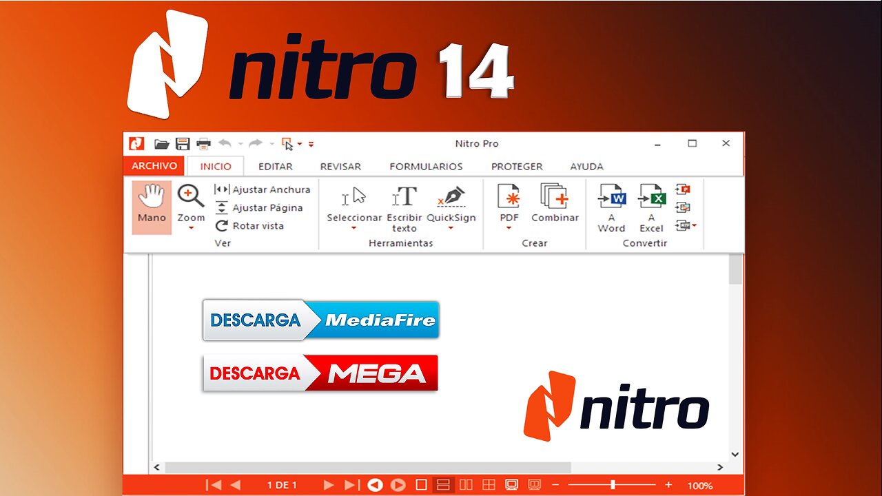 Instalar y Activar Nitro PDF Pro v14.17.2.29 (Multilenguaje) - LICENCIA ILIMITADA