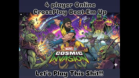 4 Player Crossplay Beat Em Up | Marvel Cosmic Invasion