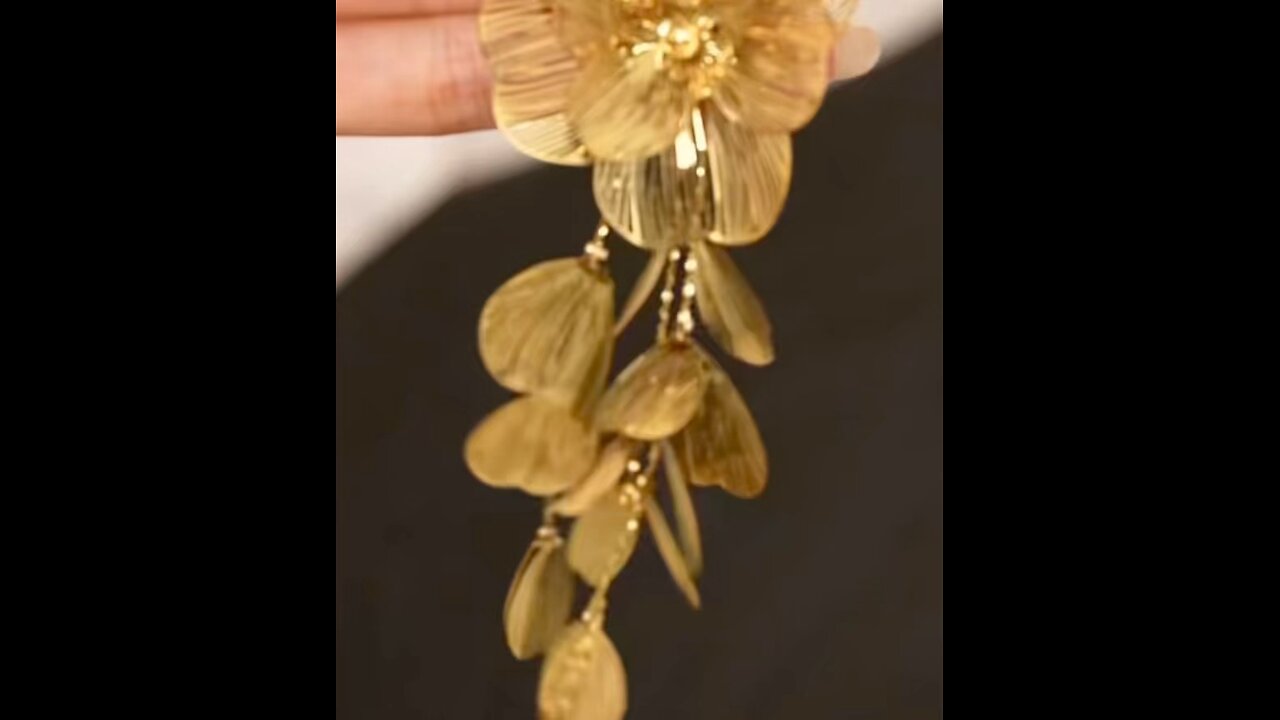 Gold plated earrings
