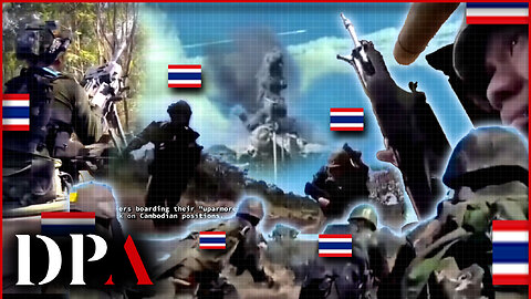 [ Thai Cambodia War Footages ] Thailand Armored Mechanized Assault onto Cambodian positions!