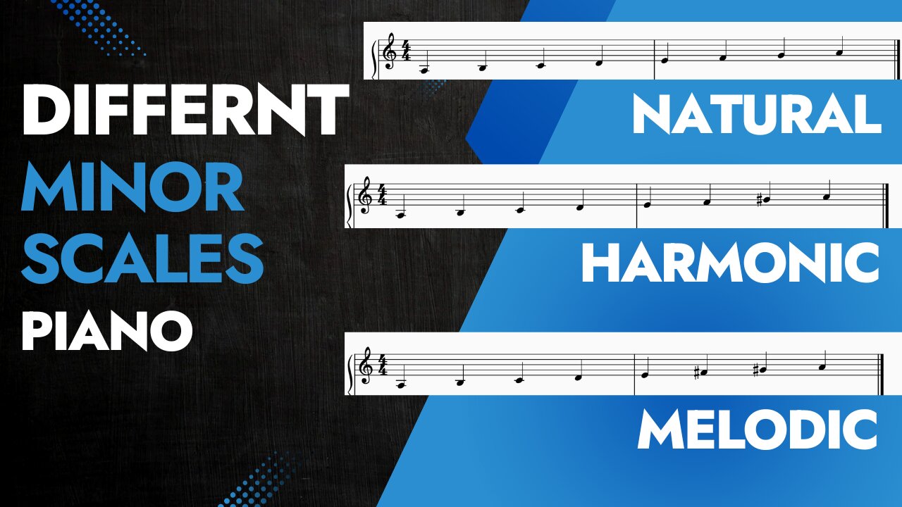 The 3 Minor Scales You MUST Know (Explained)