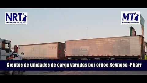 Hundreds of trucks carrying cargo from the northern border of Mexico