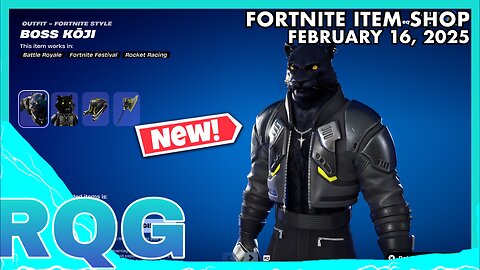 "NEW" BOSS KOJI SKIN IS HERE! FORTNITE ITEM SHOP (February 16, 2025)