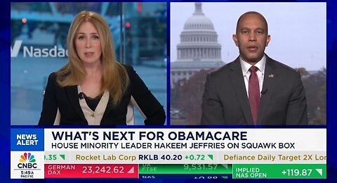 Hakeem Jeffries SNAPS at CNBC Host Challenging Him on Dems’ Obamacare Plan: Shame on You