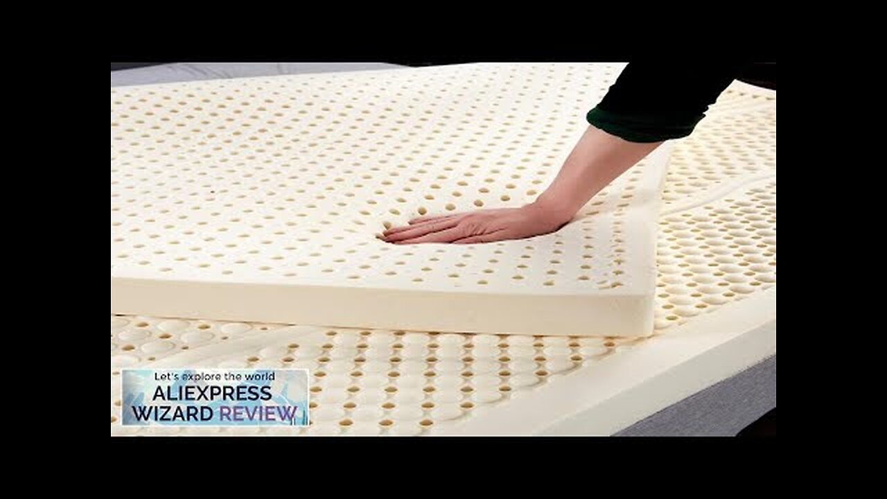 100% Thailand natural latex mattress imported natural rubber pure mattress 1.8m bed Review