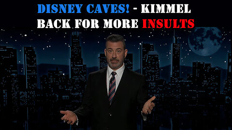 Disney Caves - Kimmel Back for More Insults