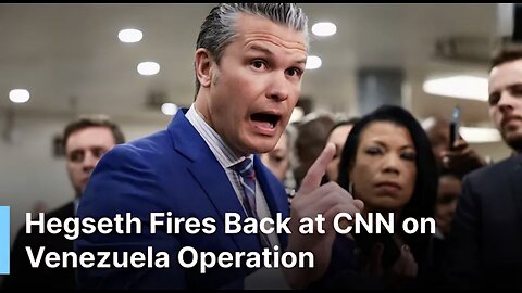 Defense Sec Hegseth Clashes With CNN While Defending US Venezuela Military Strategy