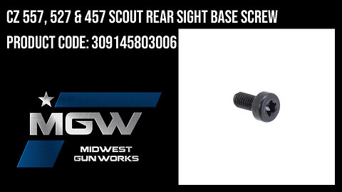 CZ 557, 527 & 457 Scout Rear Sight Base Screw - 309145803006