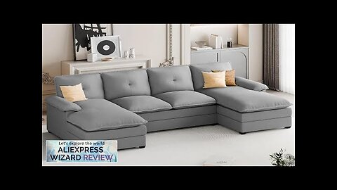 Sectional Couches for Living Room U-Shaped Couch 4 Seat Sofa Set Review