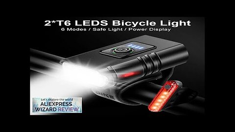 Bicycle Light1000LM Bicycle Light 2T6 Bike Flashlight Headlight LED USB Rechargeable Torch Review