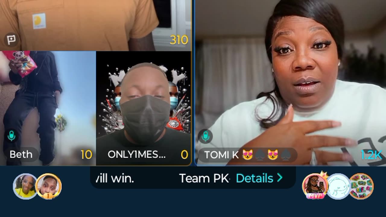 Babyyyy Tomi and Messy caller reading it gets dark