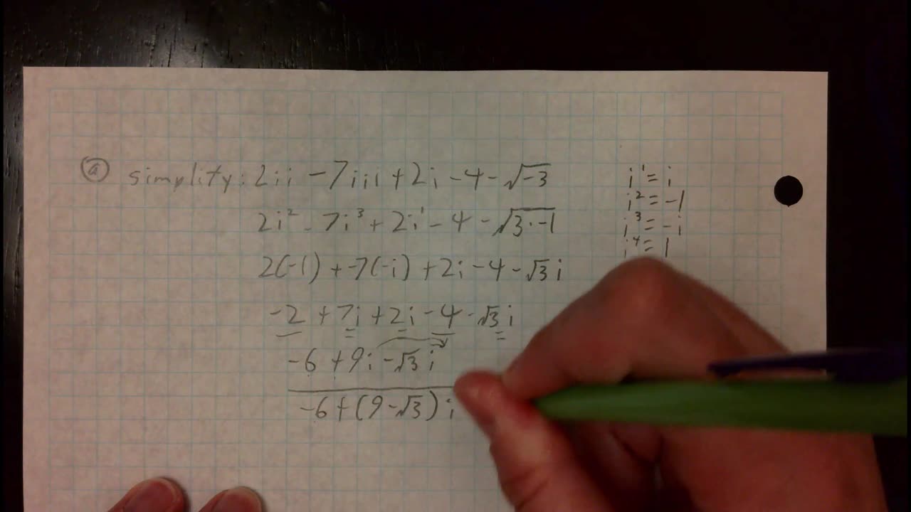 Saxon Algebra 2 Lesson 51 (a)