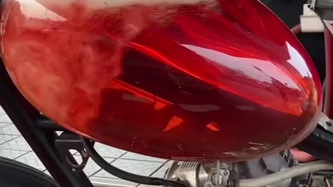 Transparent petrol tank