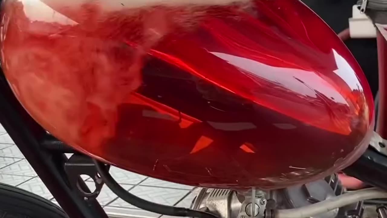 Transparent petrol tank