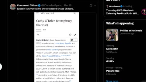 Epstein survivor claims she witnessed Shape Shifters.
