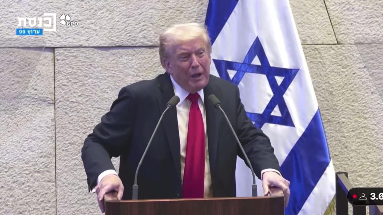 CRAZY VIDEO OF TRUMP GOING OFF SCRIPT AND REQUESTS A PARDON FOR NETANYAHU