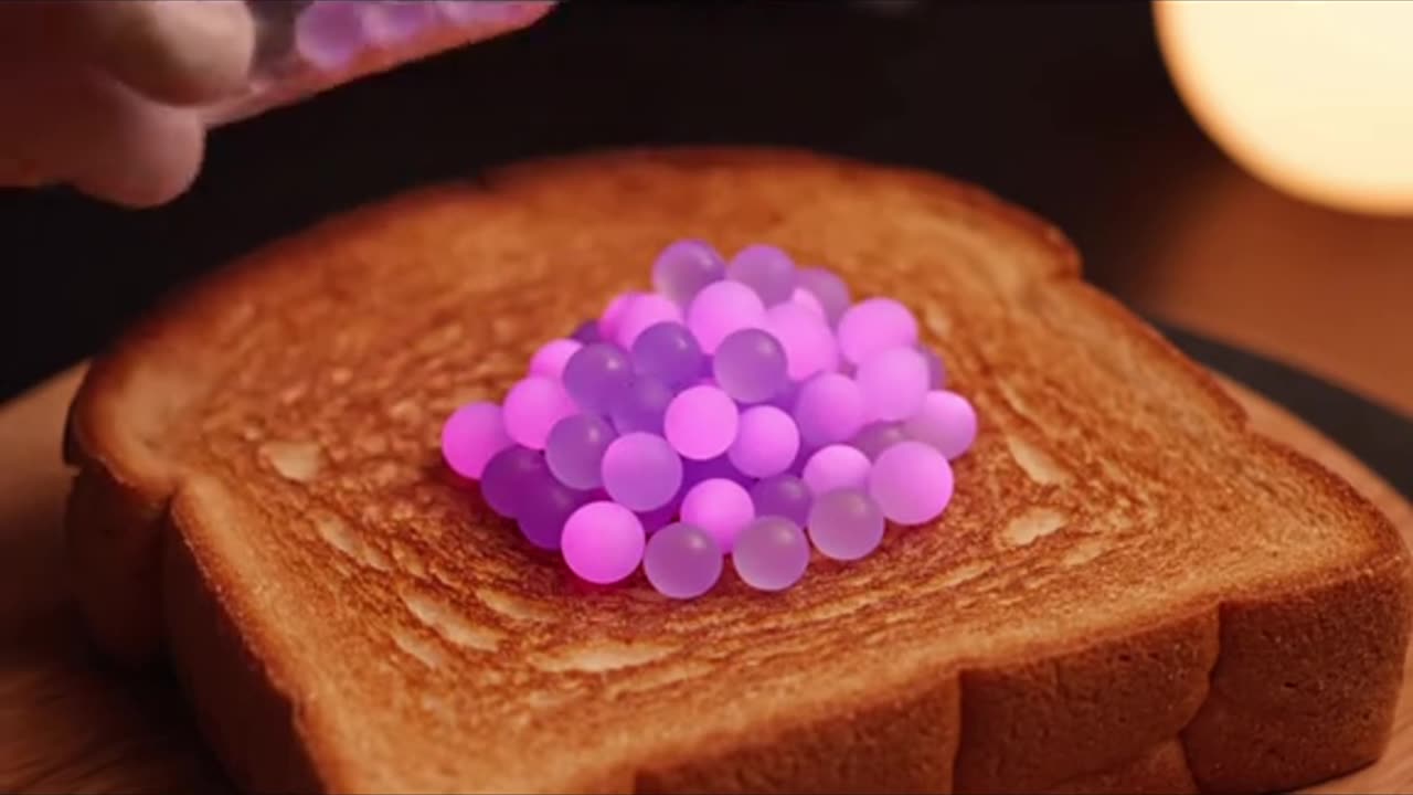 Toast spreading ASMR has my heart ❤️ #toast #aigenerated #asmr #aiasmr #veo3 #satisfying #aitoast