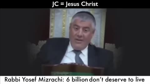 Jewish rabbi Yosef Mizrachi says 'people who believe in JC' deserve death!