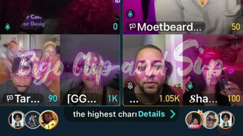 Team PK Moet Tariq GG Moet's Beard Nikki ShamBam 11/6/25 #bigoclipandsip