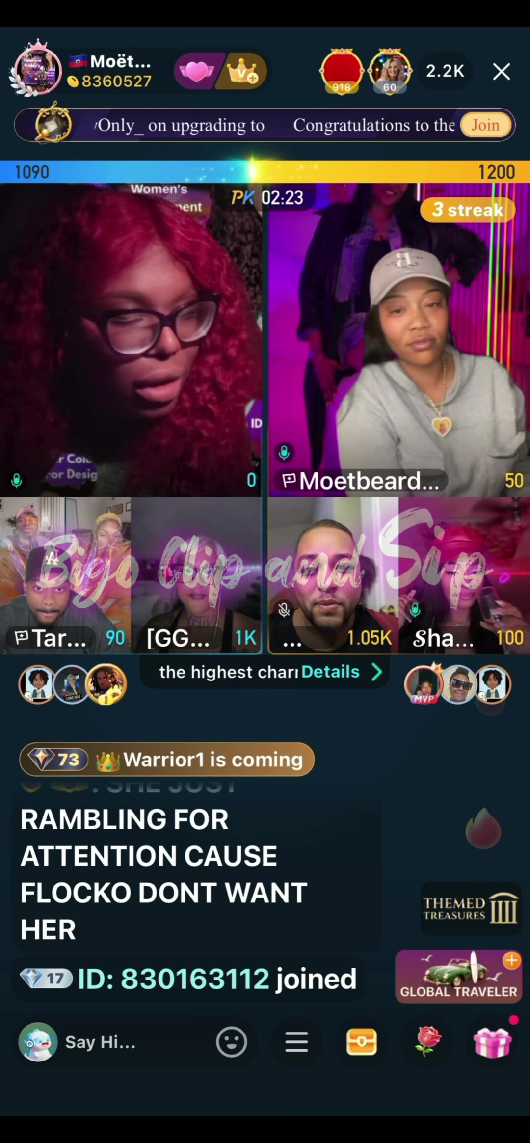 Team PK Moet Tariq GG Moets Beard Nikki ShamBam 11/6/25 #bigoclipandsip