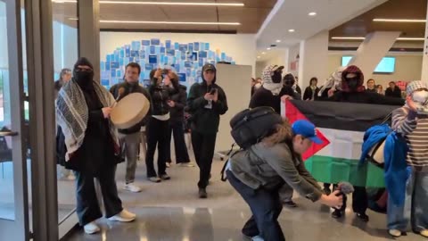 HAMAS protesters just stormed Barnard College in NYC.