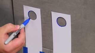 This stencil hack shows the perfect pipe size every time!😉