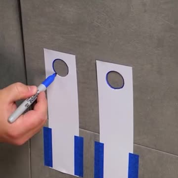 This stencil hack shows the perfect pipe size every time!😉