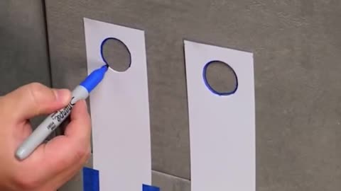 This stencil hack shows the perfect pipe size every time!😉