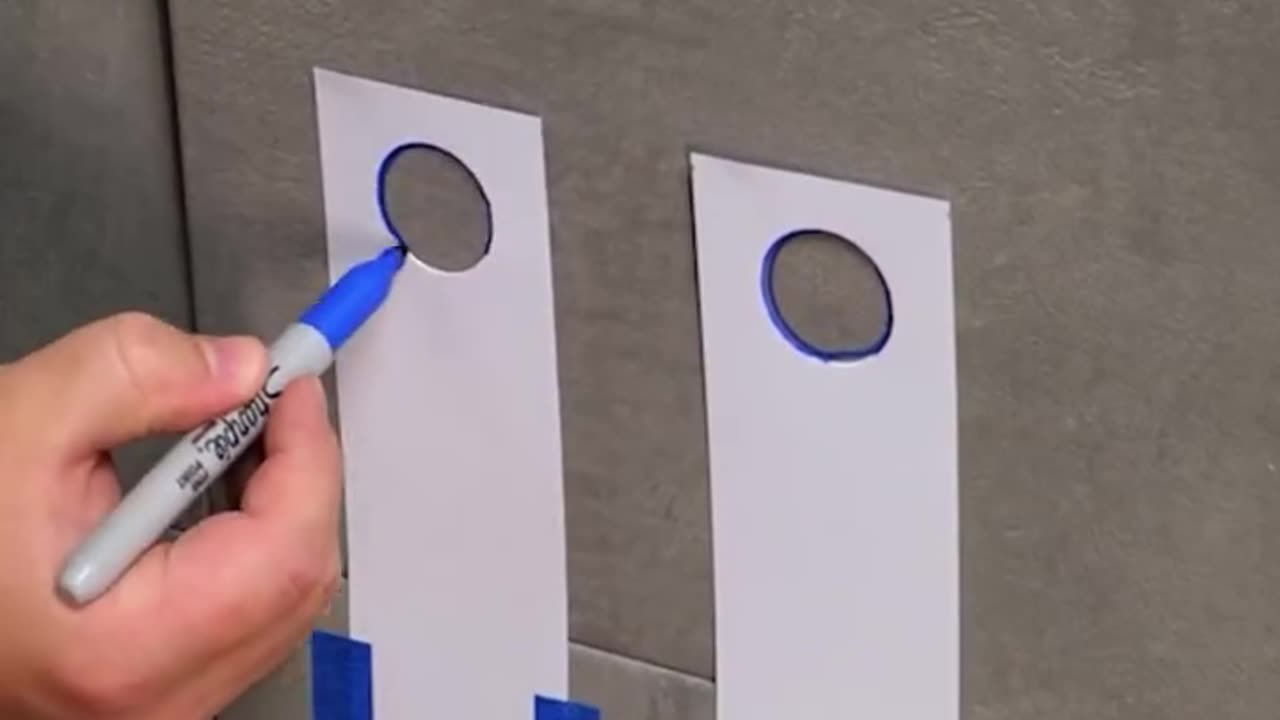 This stencil hack shows the perfect pipe size every time!😉