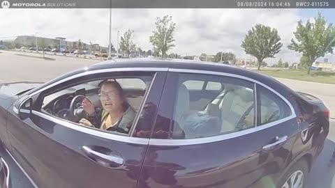 Lady Refuses To Leave Her Car, Gets Instant Karma